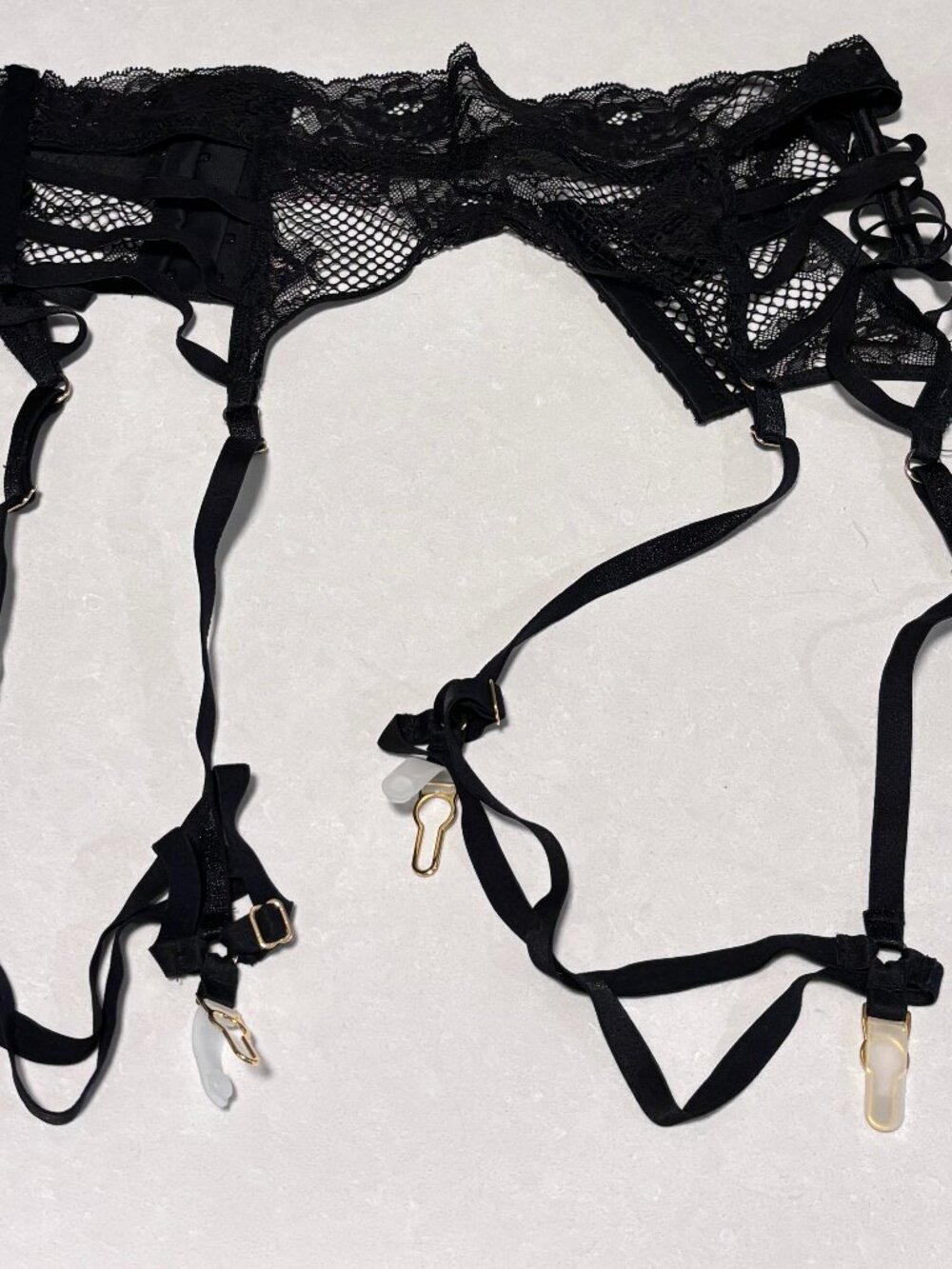 Victoria's Secret Fishnet Lace Garter Belt